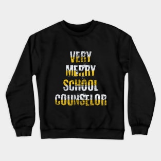 Very merry school counselor Sticker Crewneck Sweatshirt